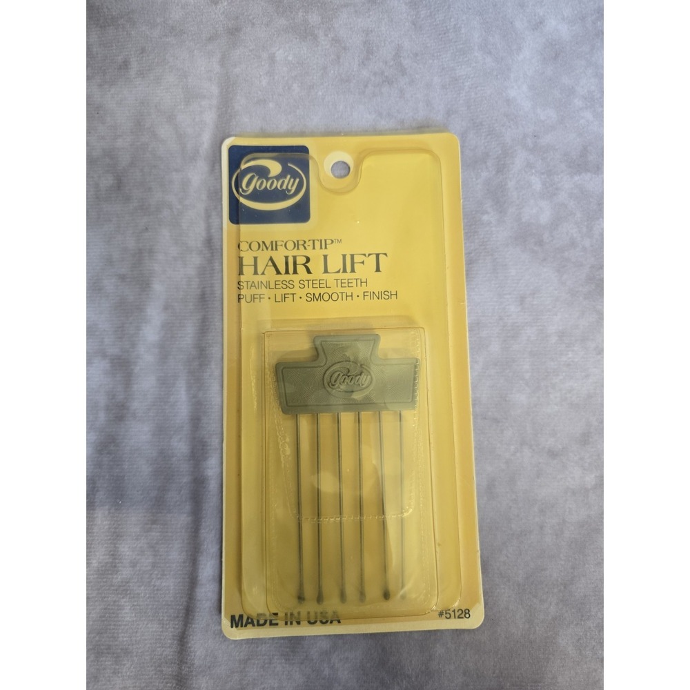 1975 Goody Comfor-Tip Hair Lift #5128 New In Package Puff Lift Smooth Finish VTG